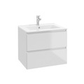 Kabinet Deluxe 60 cm blank hvid - REN